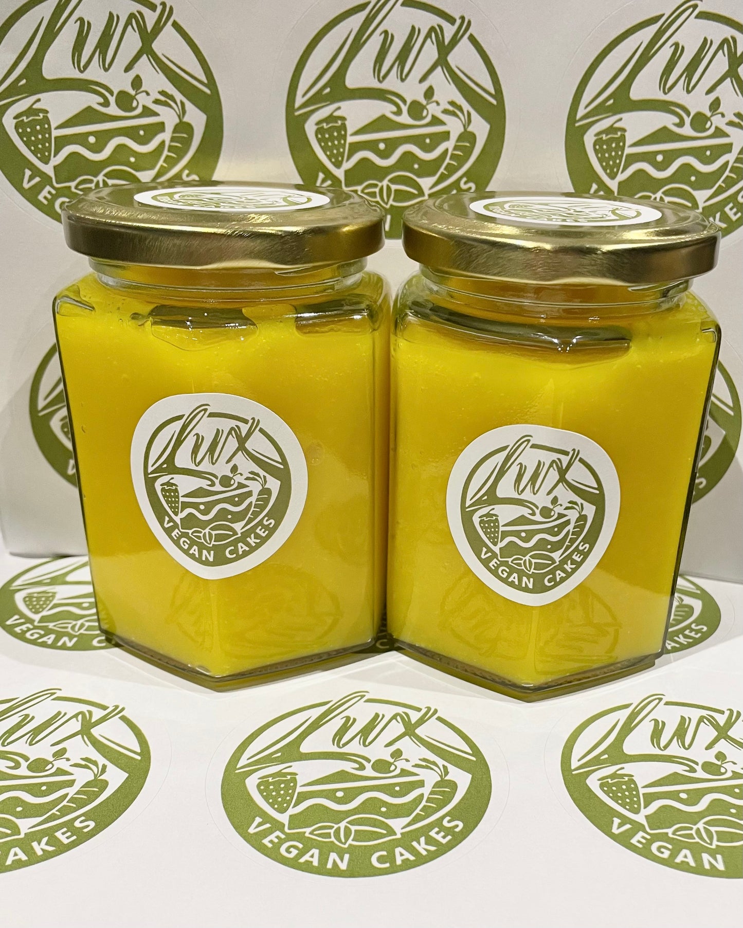 Vegan lemon curd medium Jars