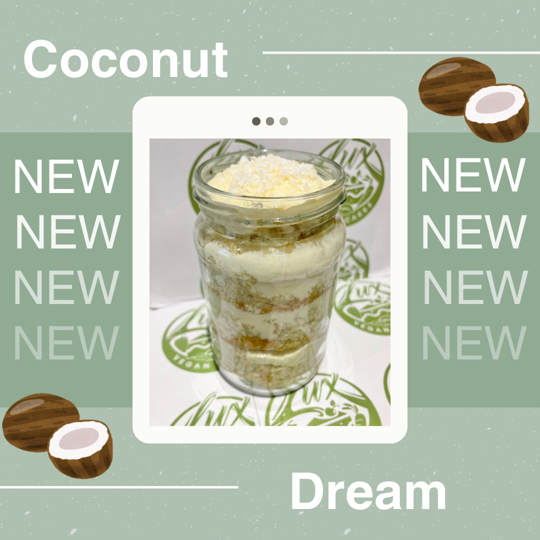 Coconut dream sponge Medium Cake Jars