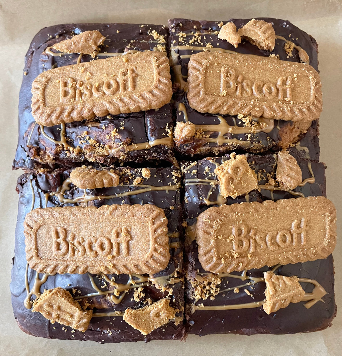 Biscoff Chocolate Brownie cakes