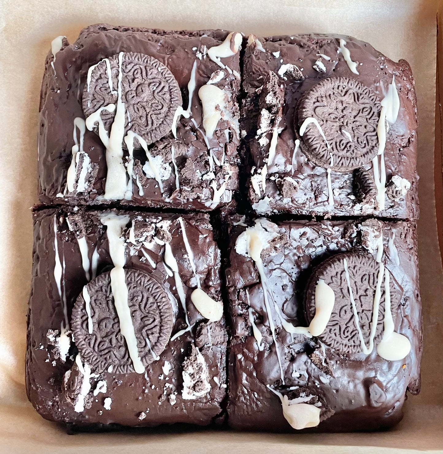 Chocolate Oreo Brownies