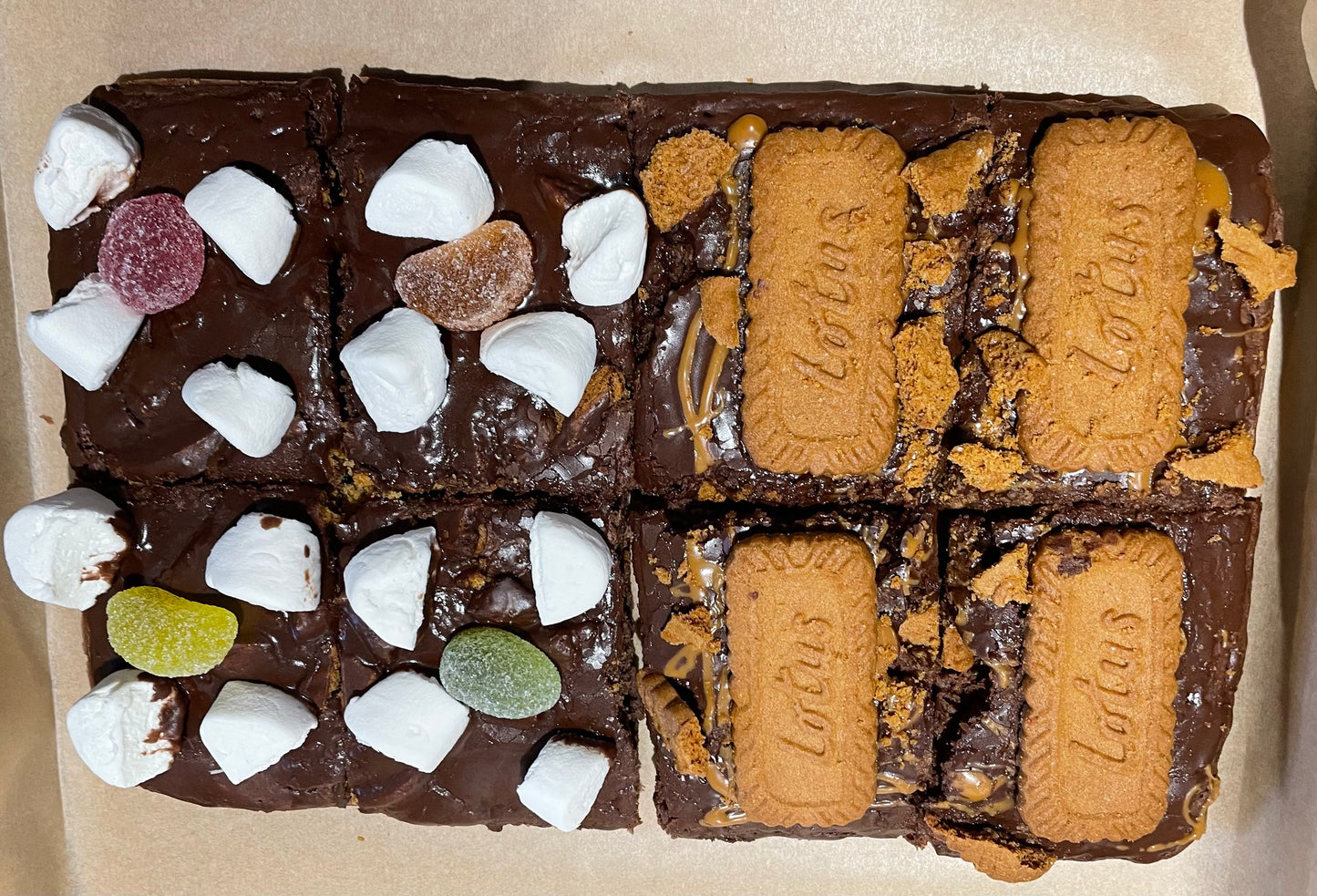 Rocky Road and Biscoff Brownies