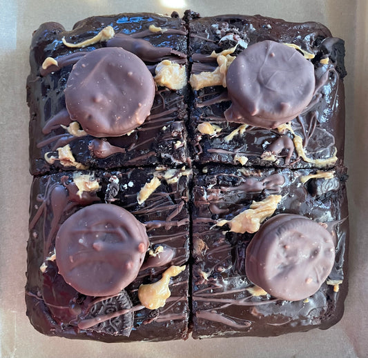 Peanut butter Oreo chocolate brownies