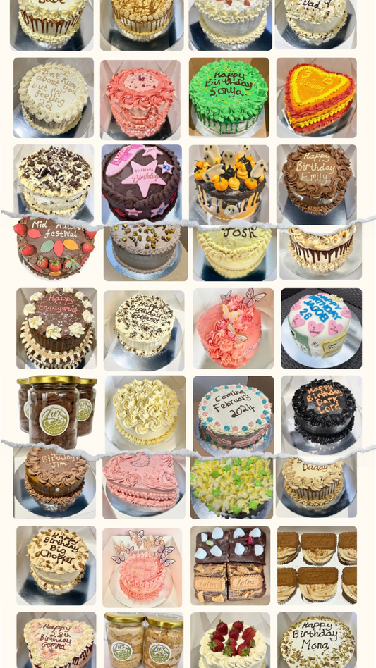 Custom made vegan cakes