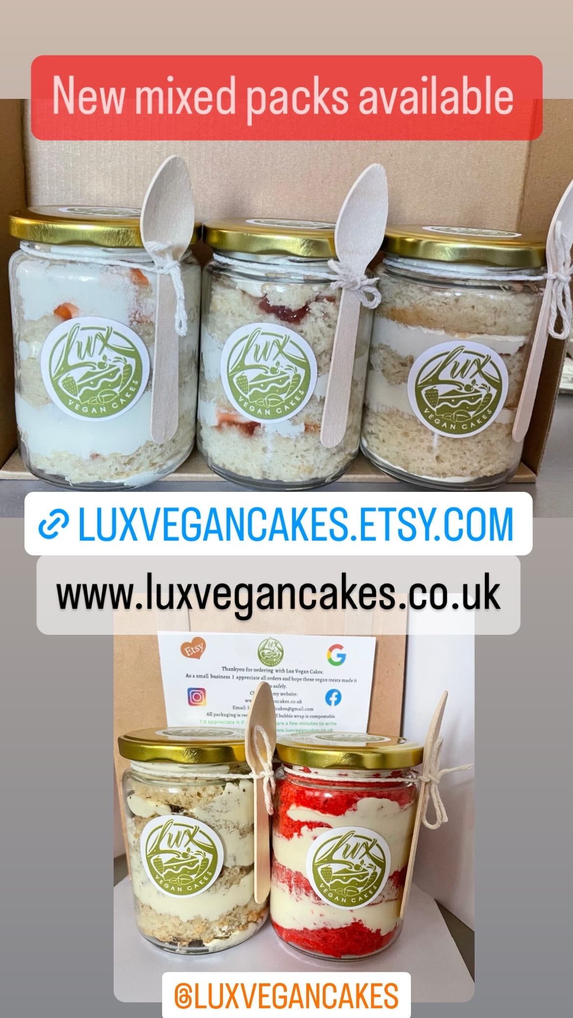 Victoria sponge Medium Cake Jars