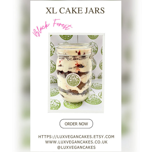 XL Black Forest Chocolate cherry Cake in a Jar