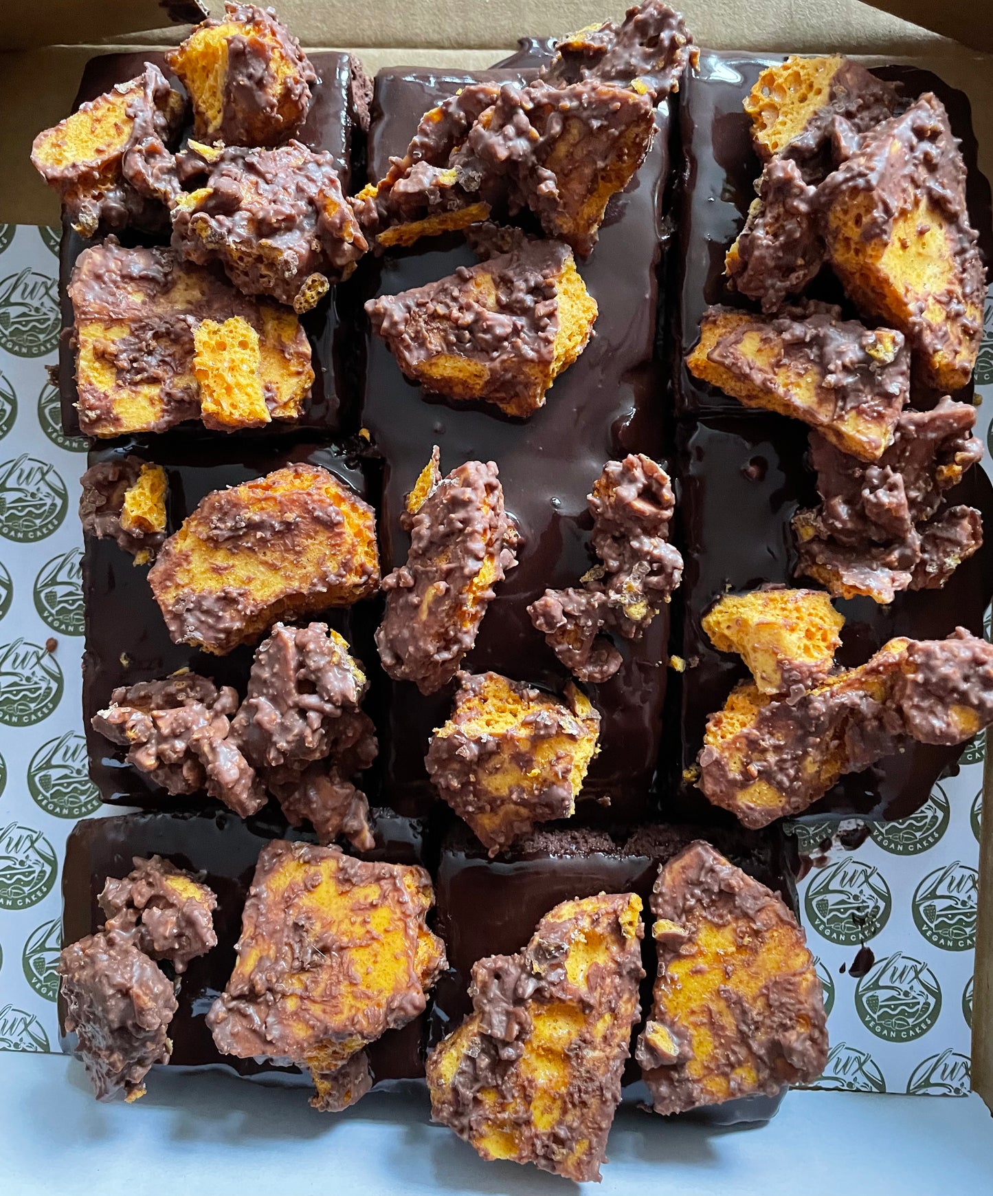 Honeycomb Chocolate Brownies