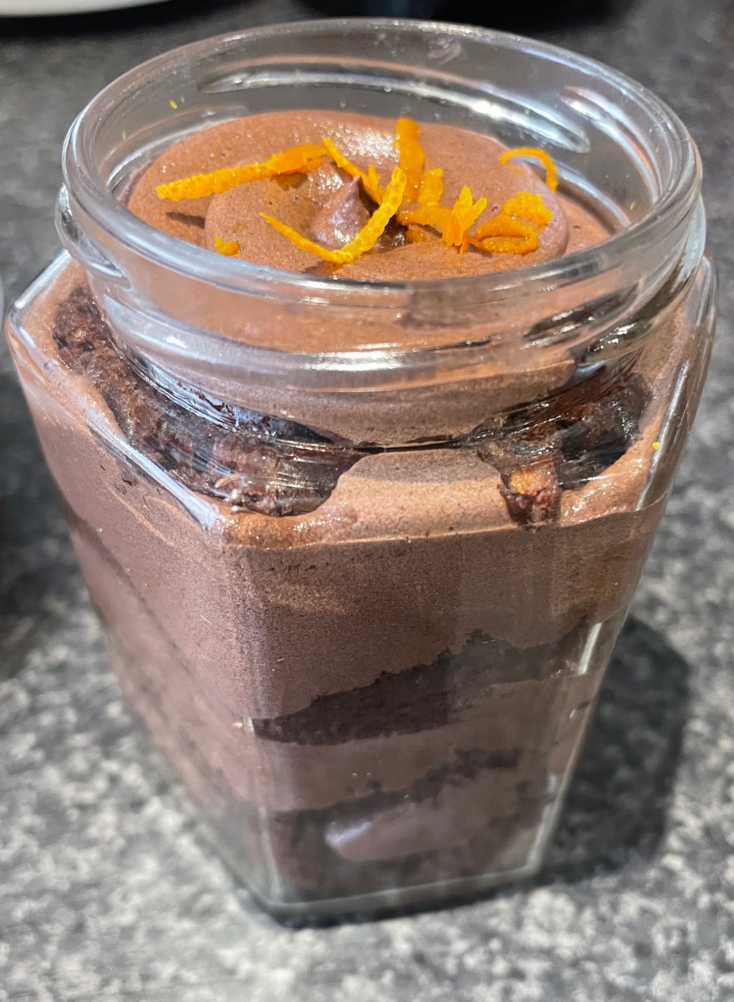 Vegan chocolate orange sponge Medium Cake Jars
