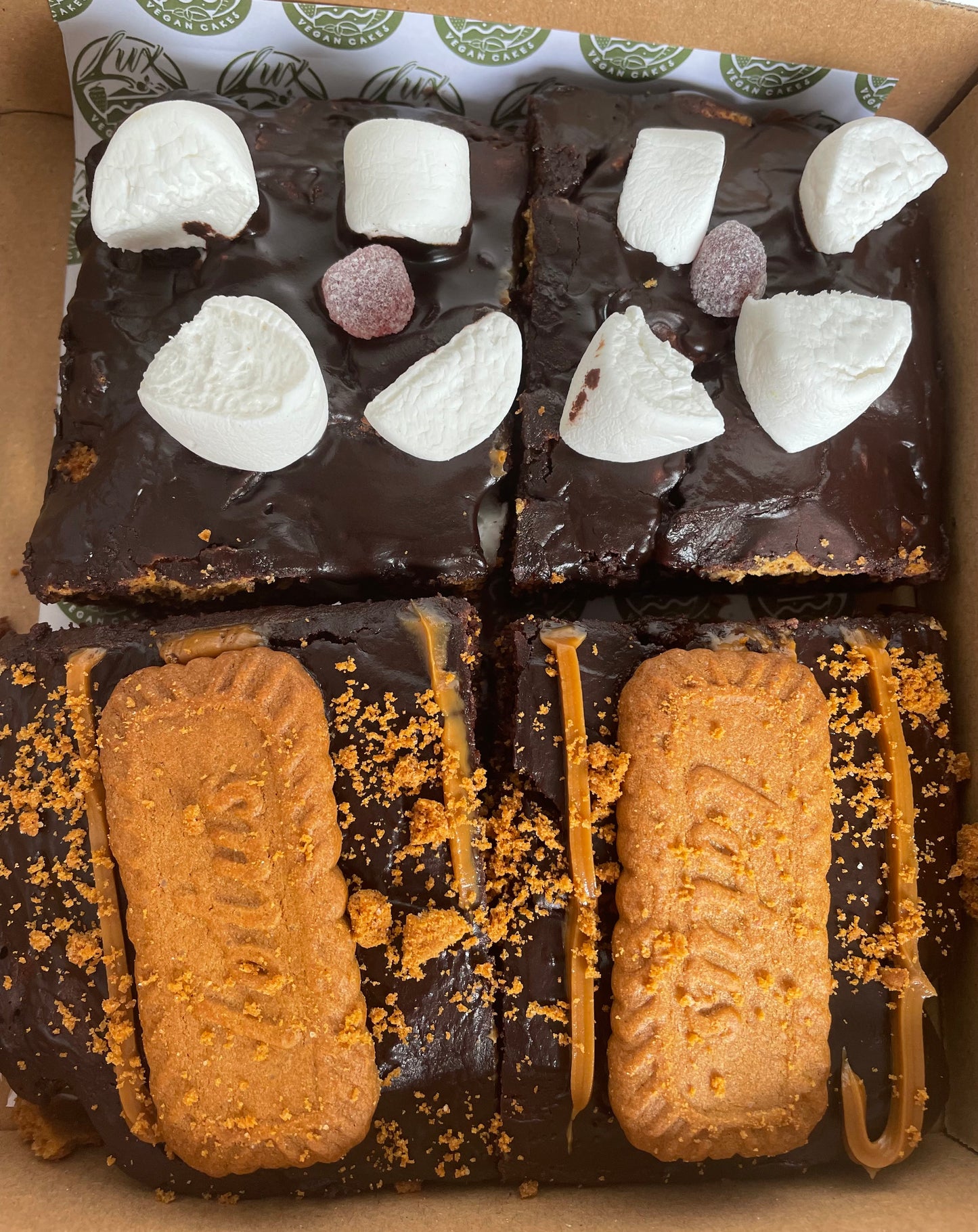 Rocky Road and Biscoff Brownies