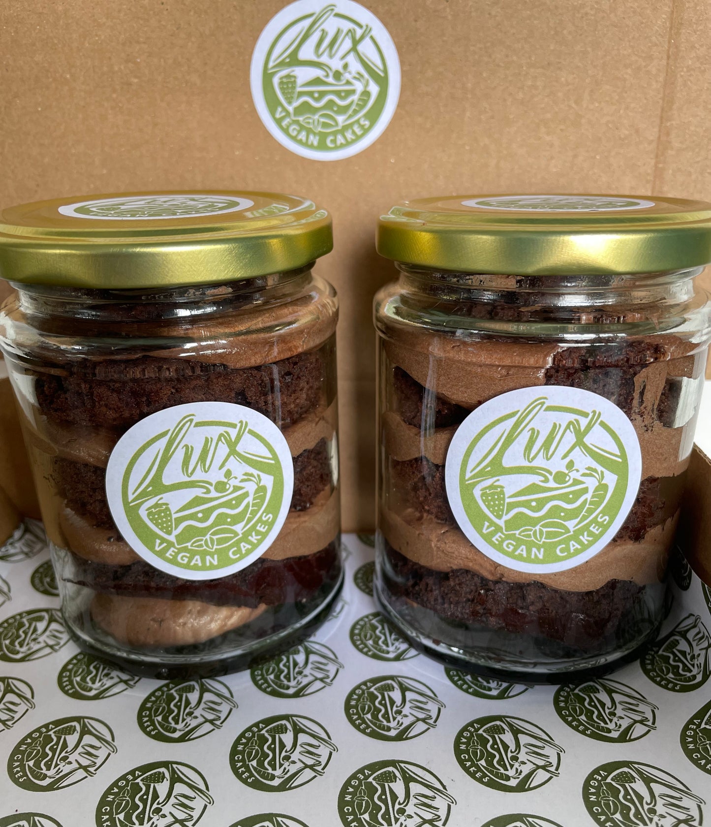 Chocolate Cake Jars