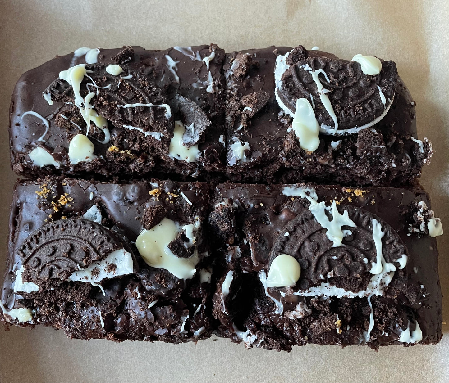 Chocolate Oreo Brownies