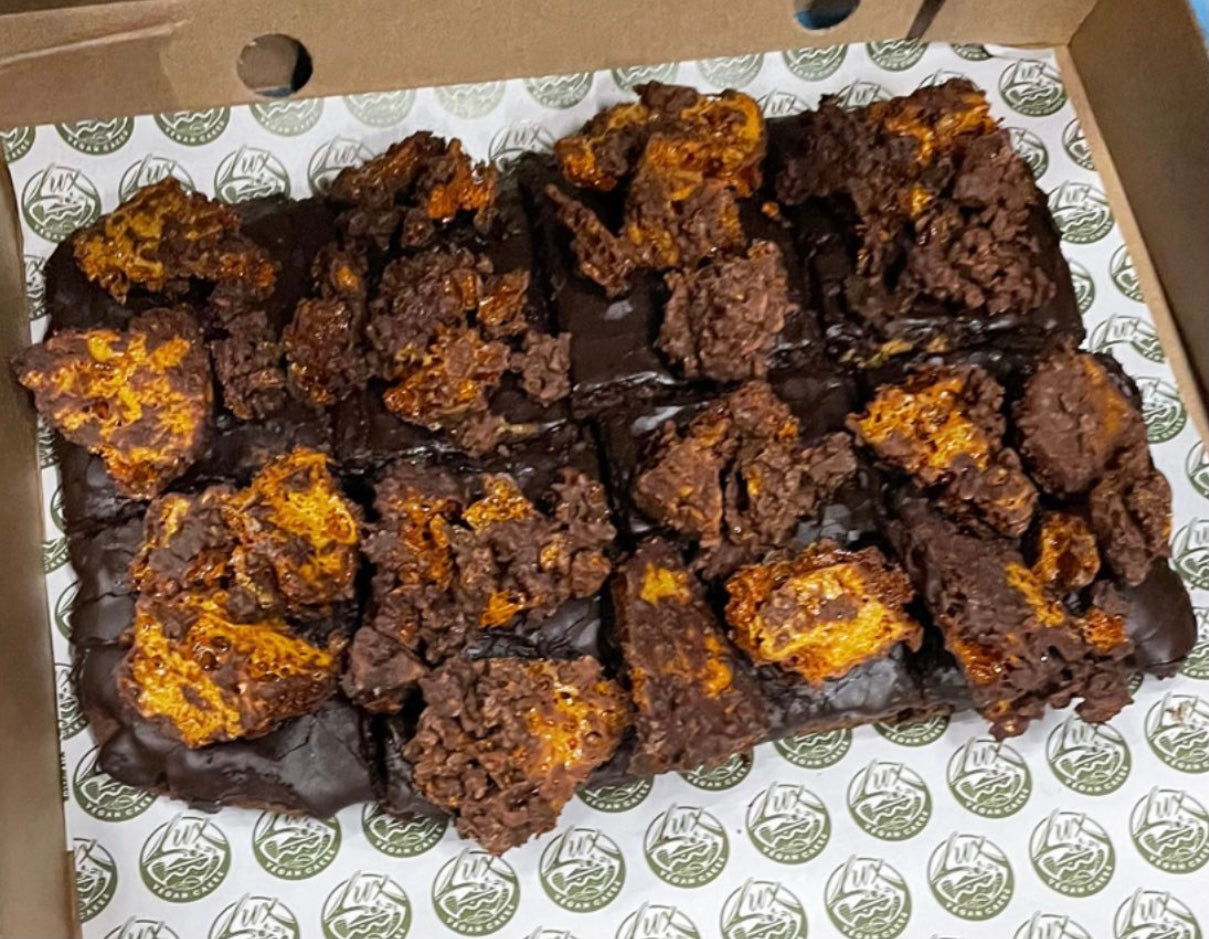 Honeycomb Chocolate Brownies