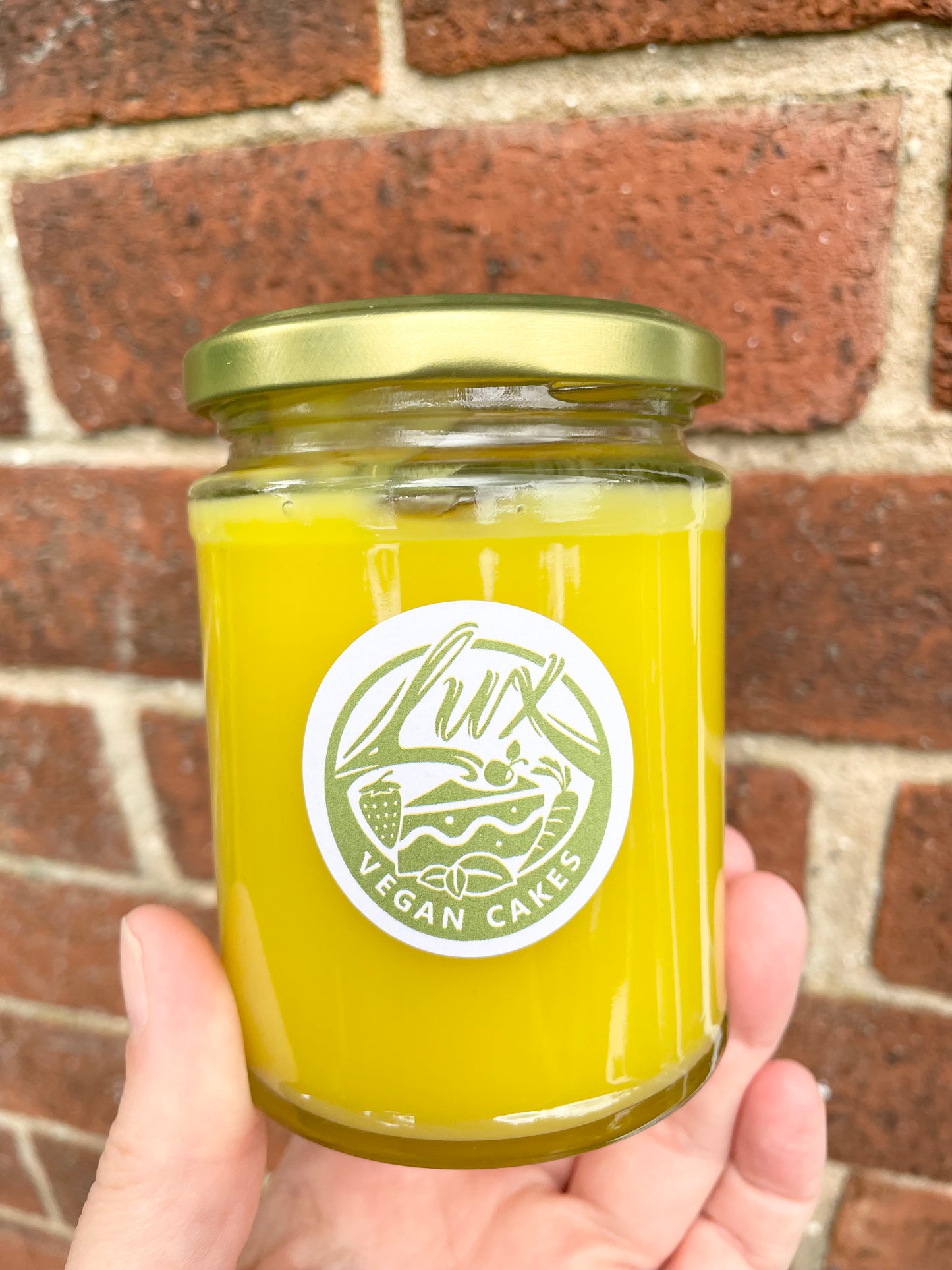 Vegan lemon curd medium Jars