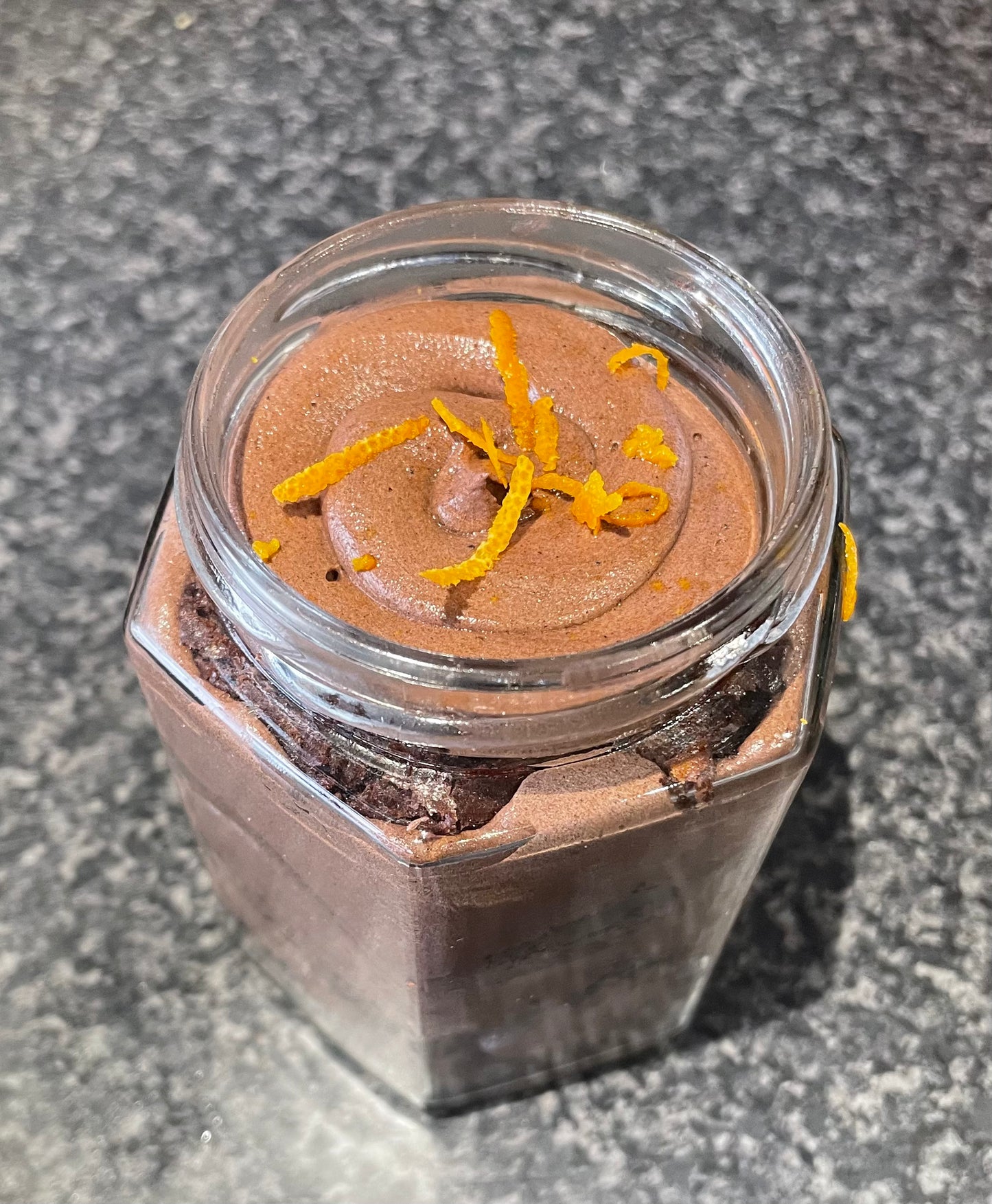 Vegan chocolate orange sponge Medium Cake Jars