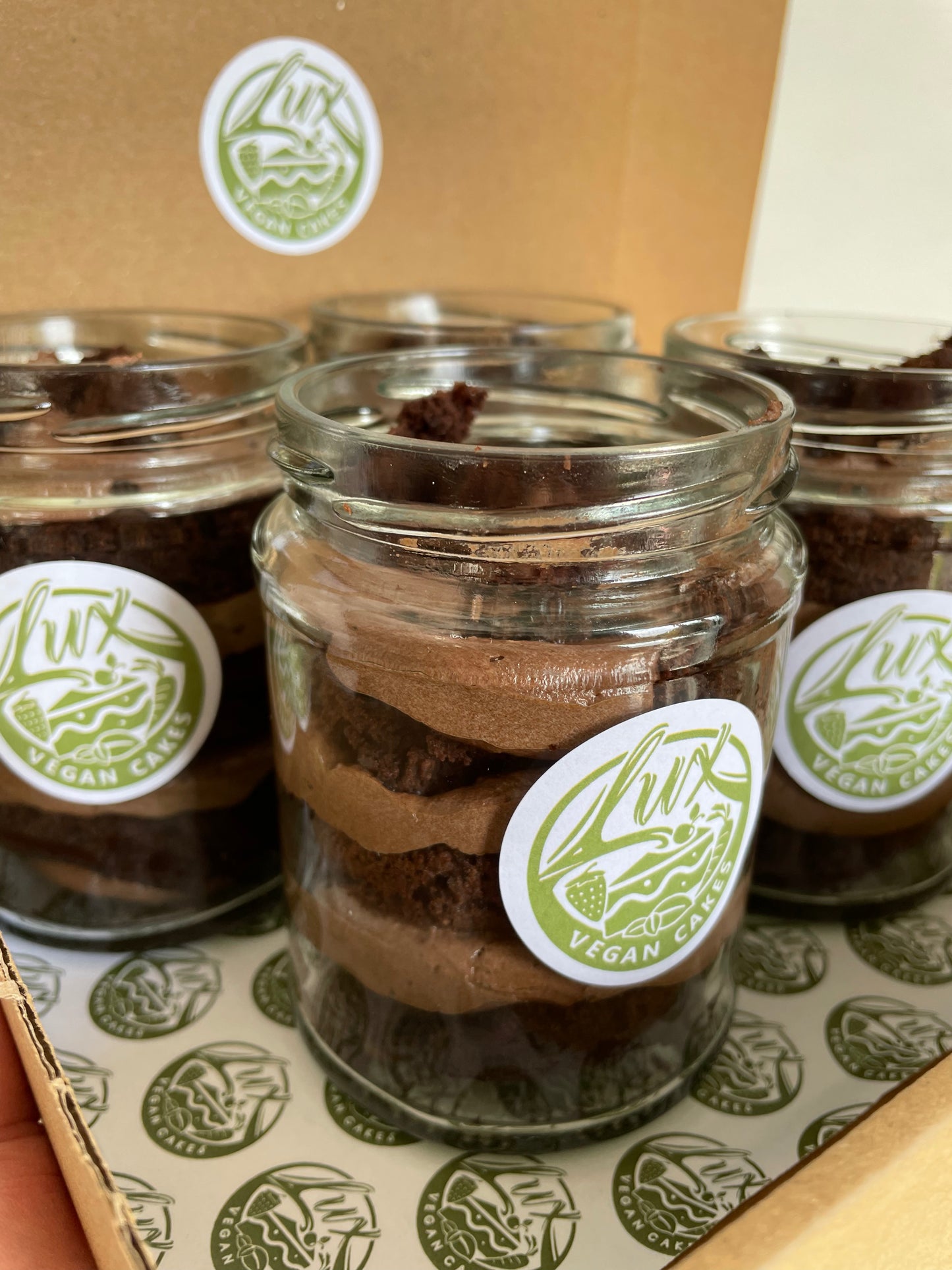 Chocolate Cake Jars