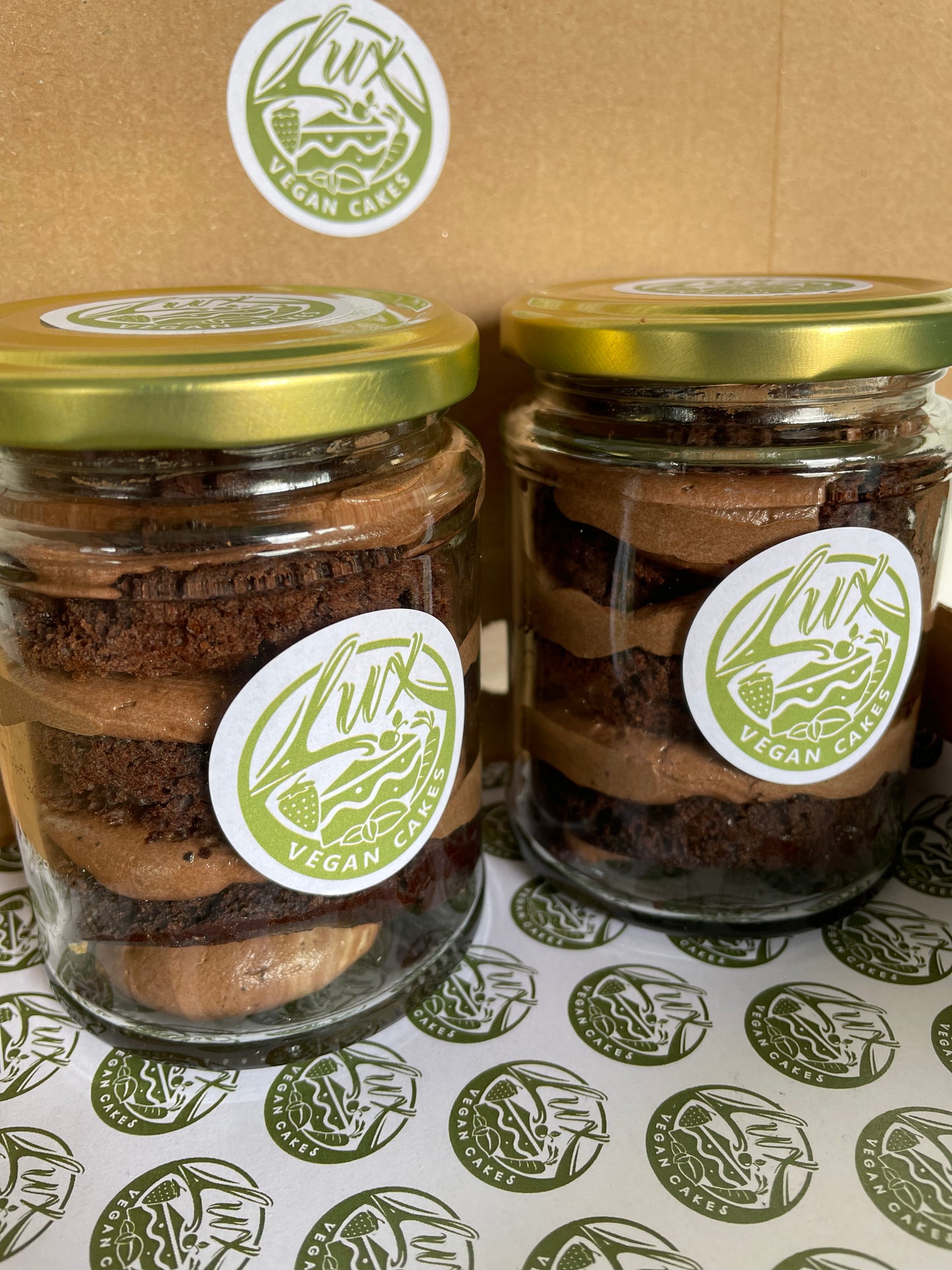 Chocolate Cake Jars
