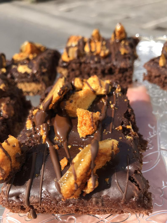 Honeycomb Chocolate Brownies