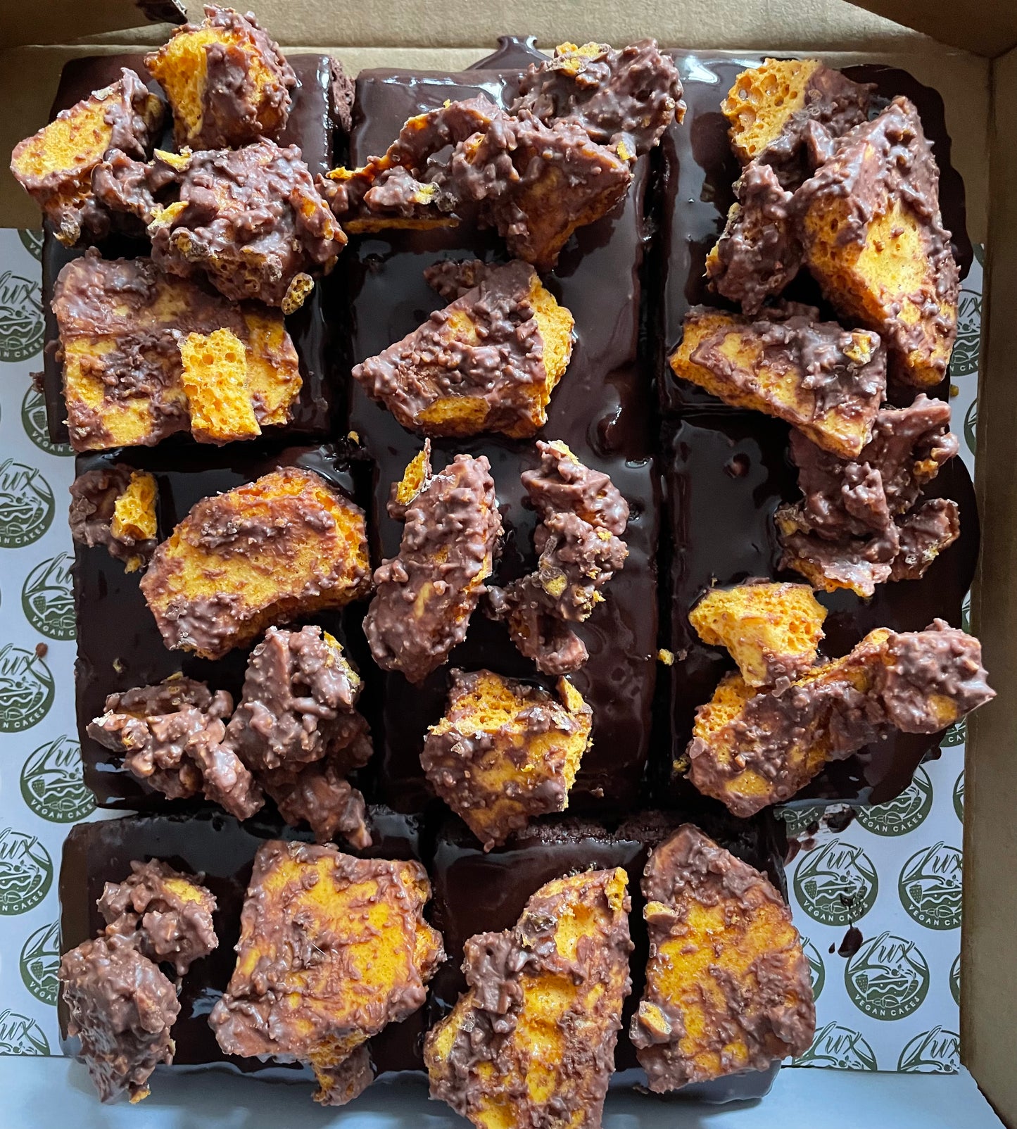 Honeycomb Chocolate Brownies