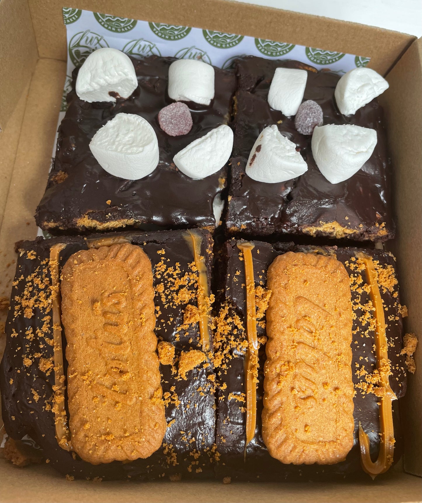 Rocky Road and Biscoff Brownies