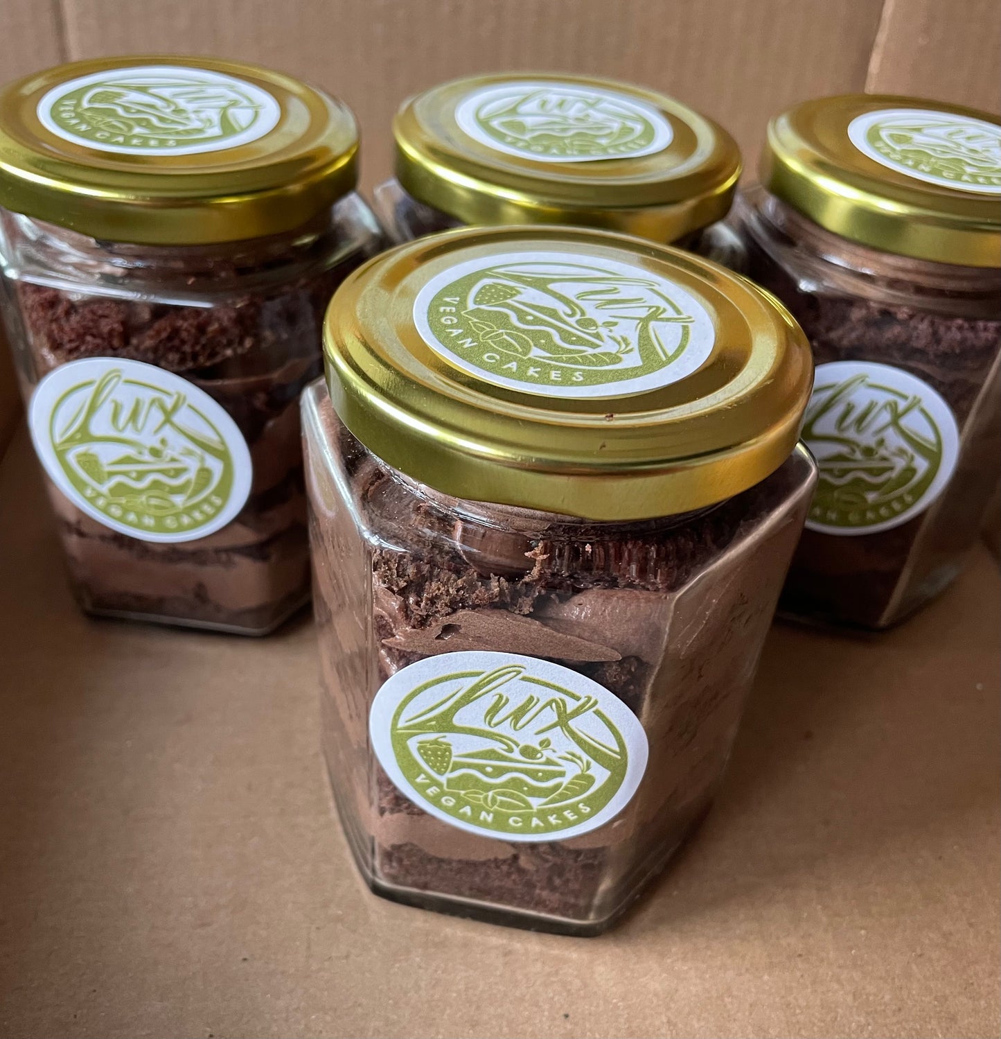 Gluten free Vegan Chocolate Medium Cake Jars