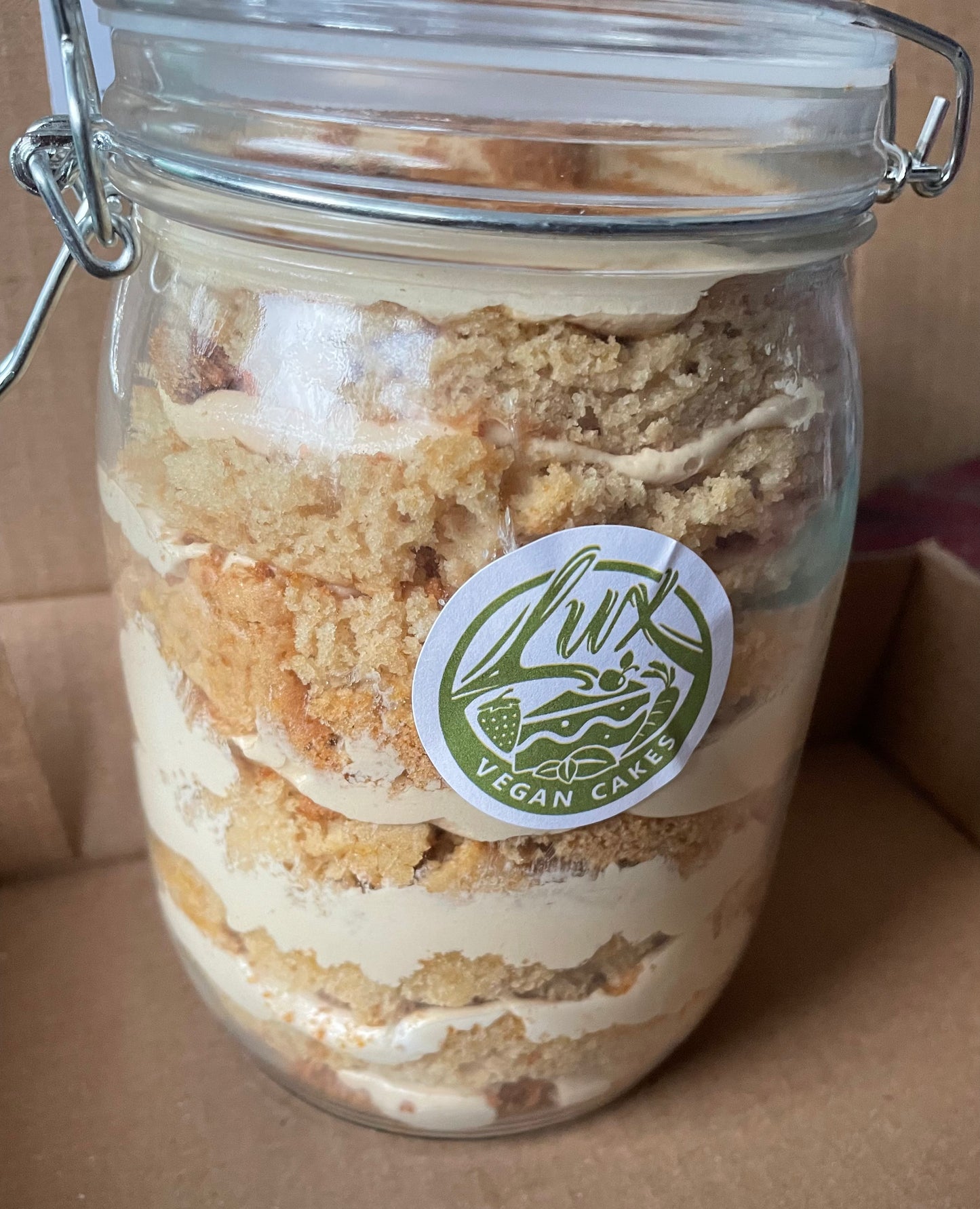 XL Biscoff Cake in a Jar