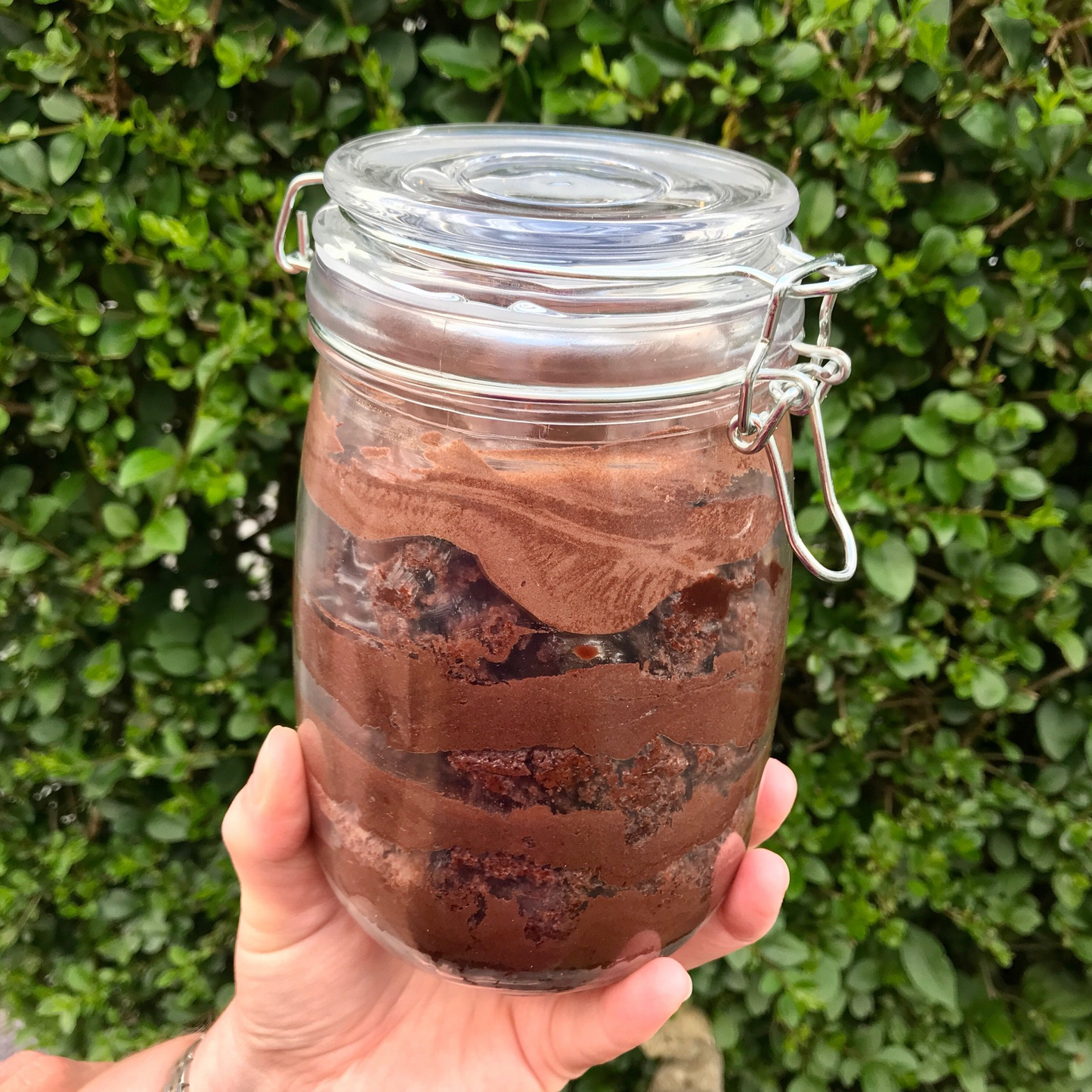 XL Chocolate Cake in a Jar