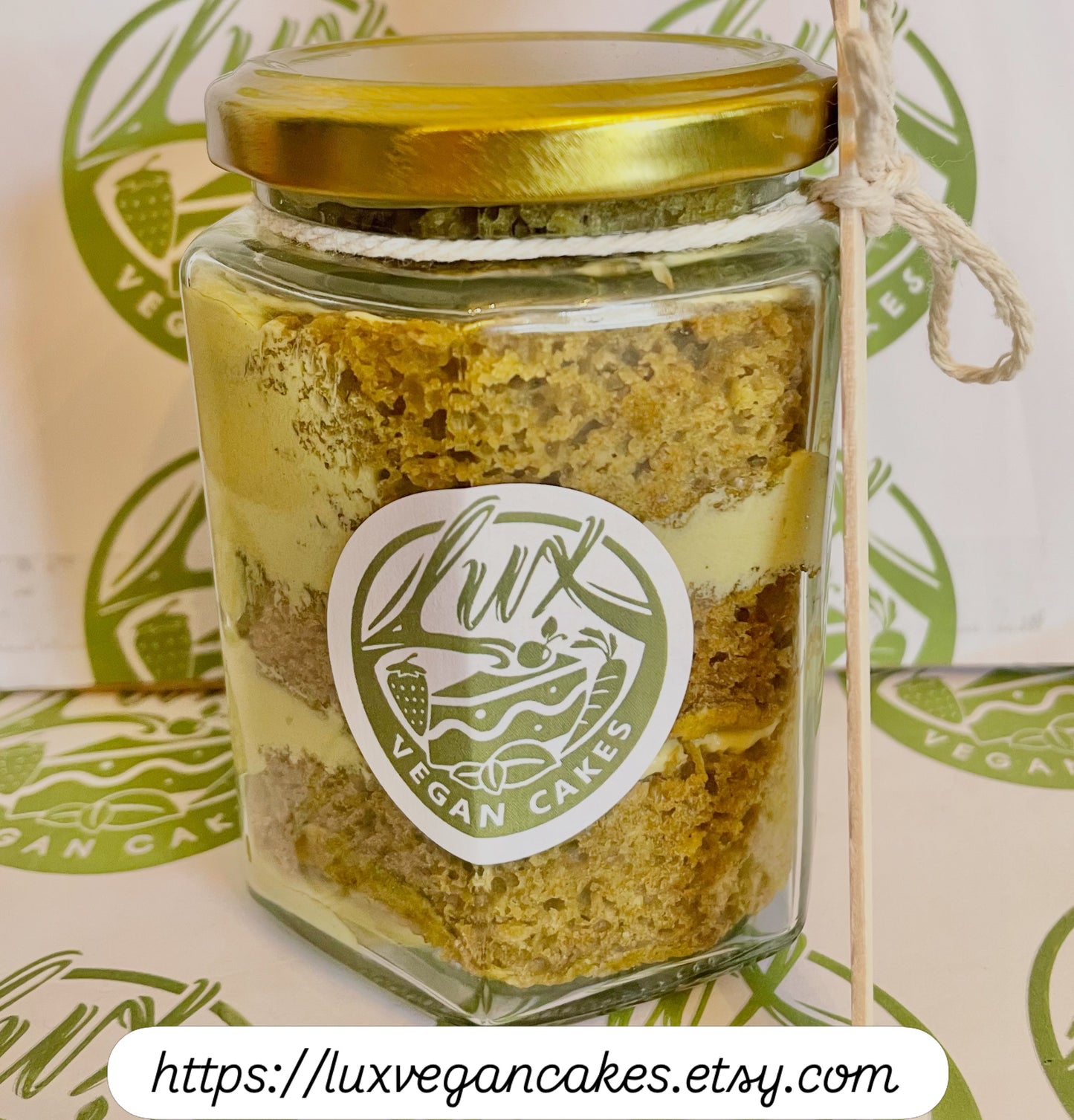 Vegan Matcha Cake Jars medium