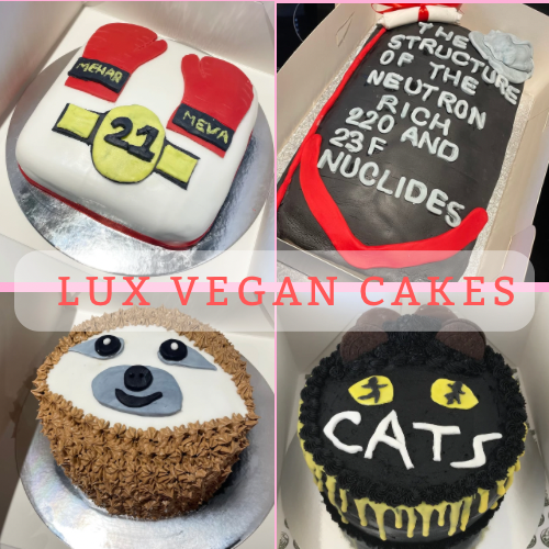 Custom made vegan cakes
