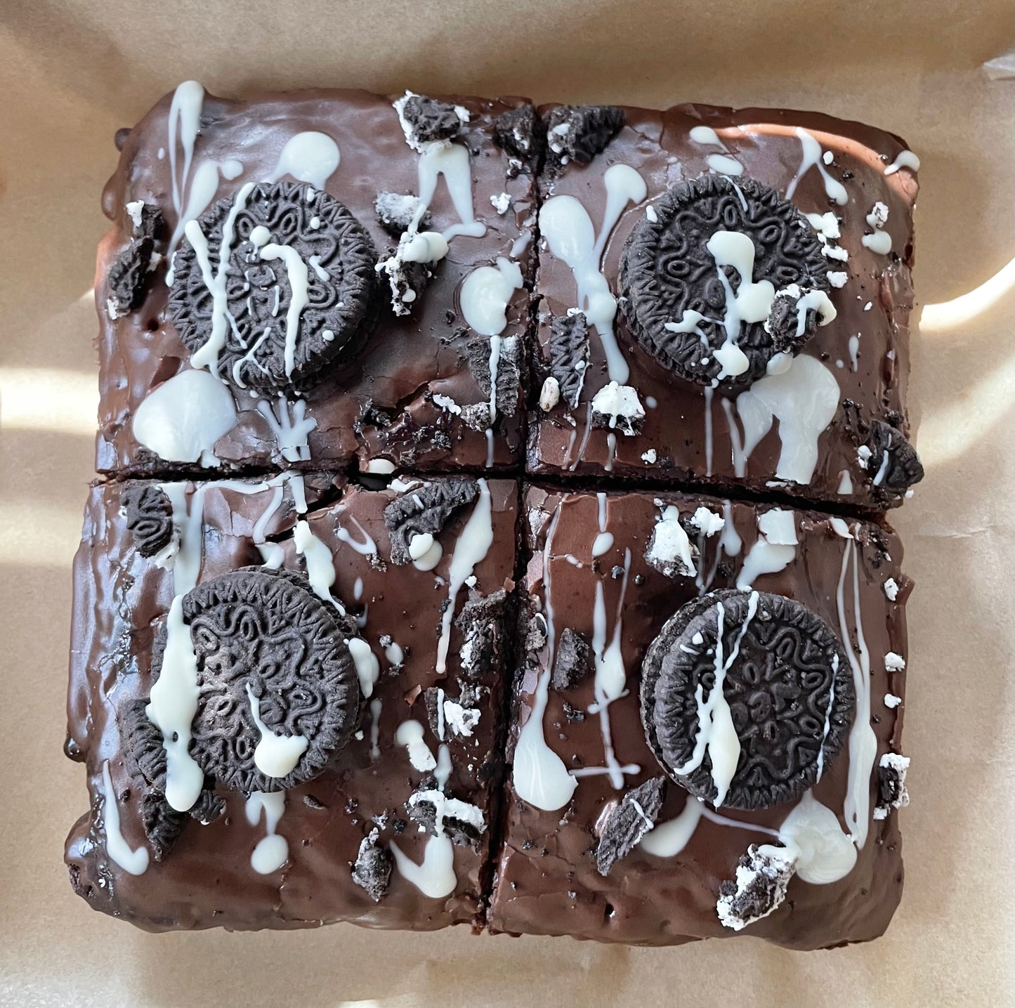 Chocolate Oreo Brownies