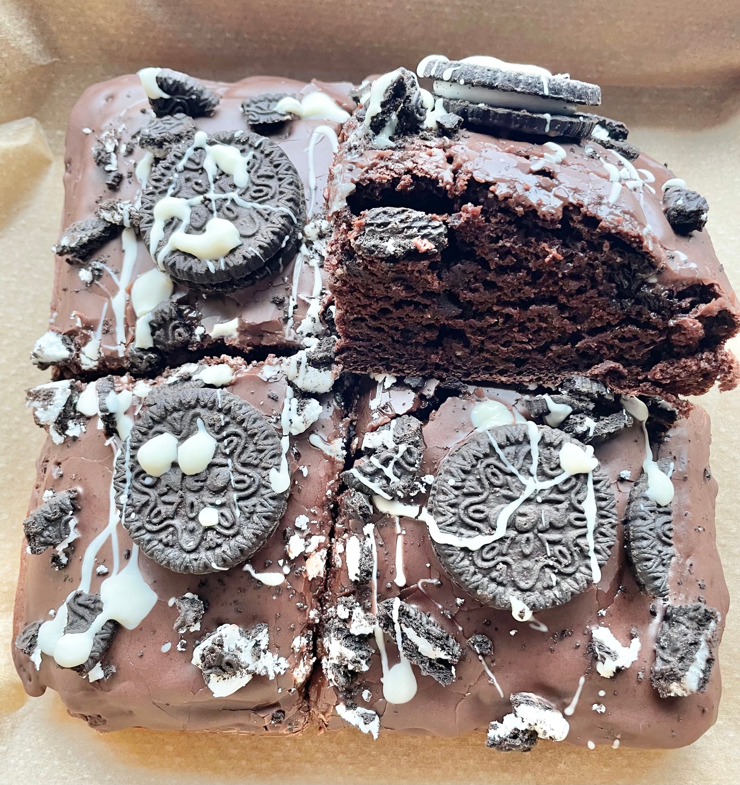 Chocolate Oreo Brownies