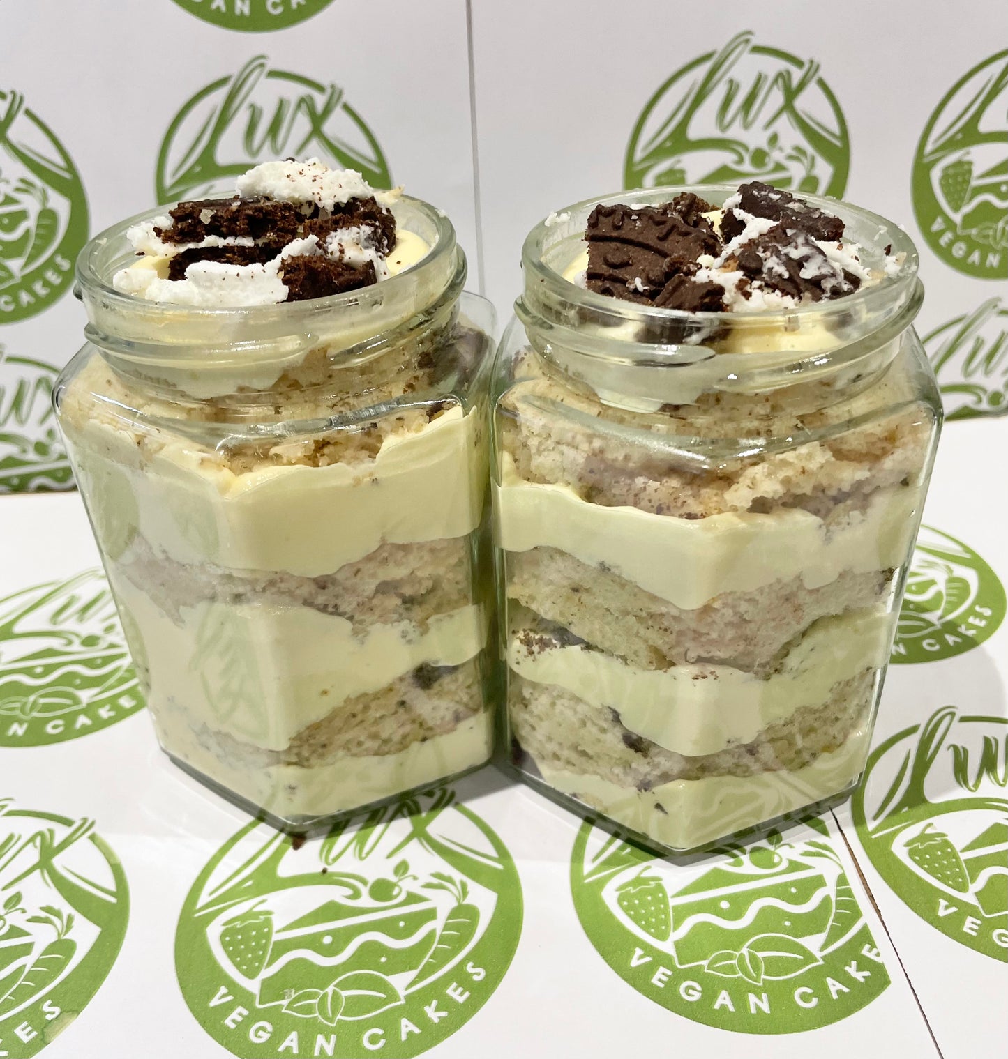 Gluten free Vegan Vanilla Oreo Medium Cake Jars