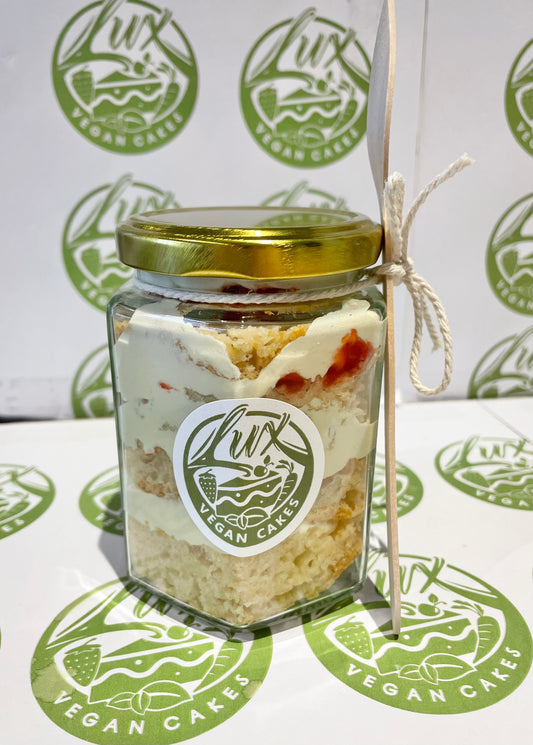 Gluten free Vegan Victoria sponge Medium Cake Jars