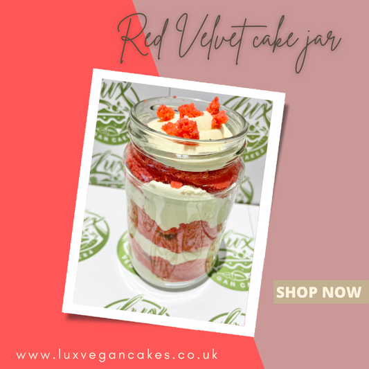 Red velvet sponge Medium Cake Jars