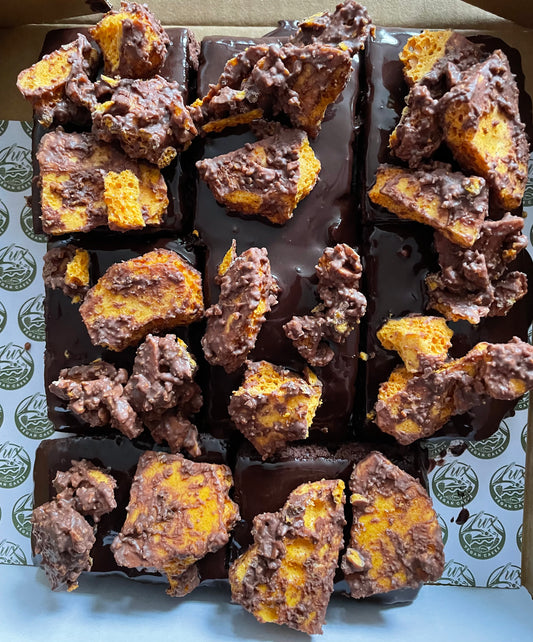 Honeycomb Chocolate Brownie cakes