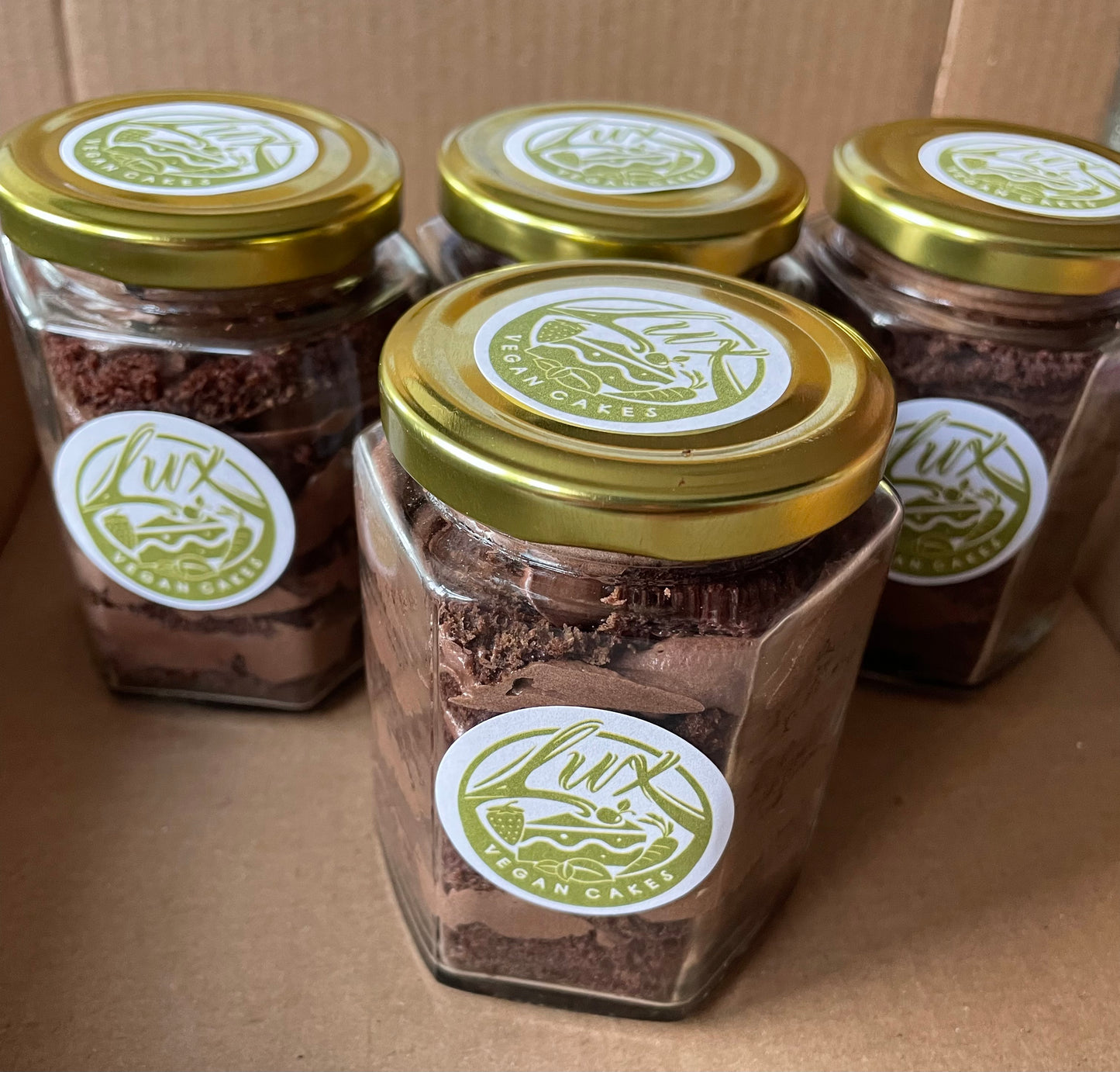 Gluten free Vegan Chocolate Medium Cake Jars