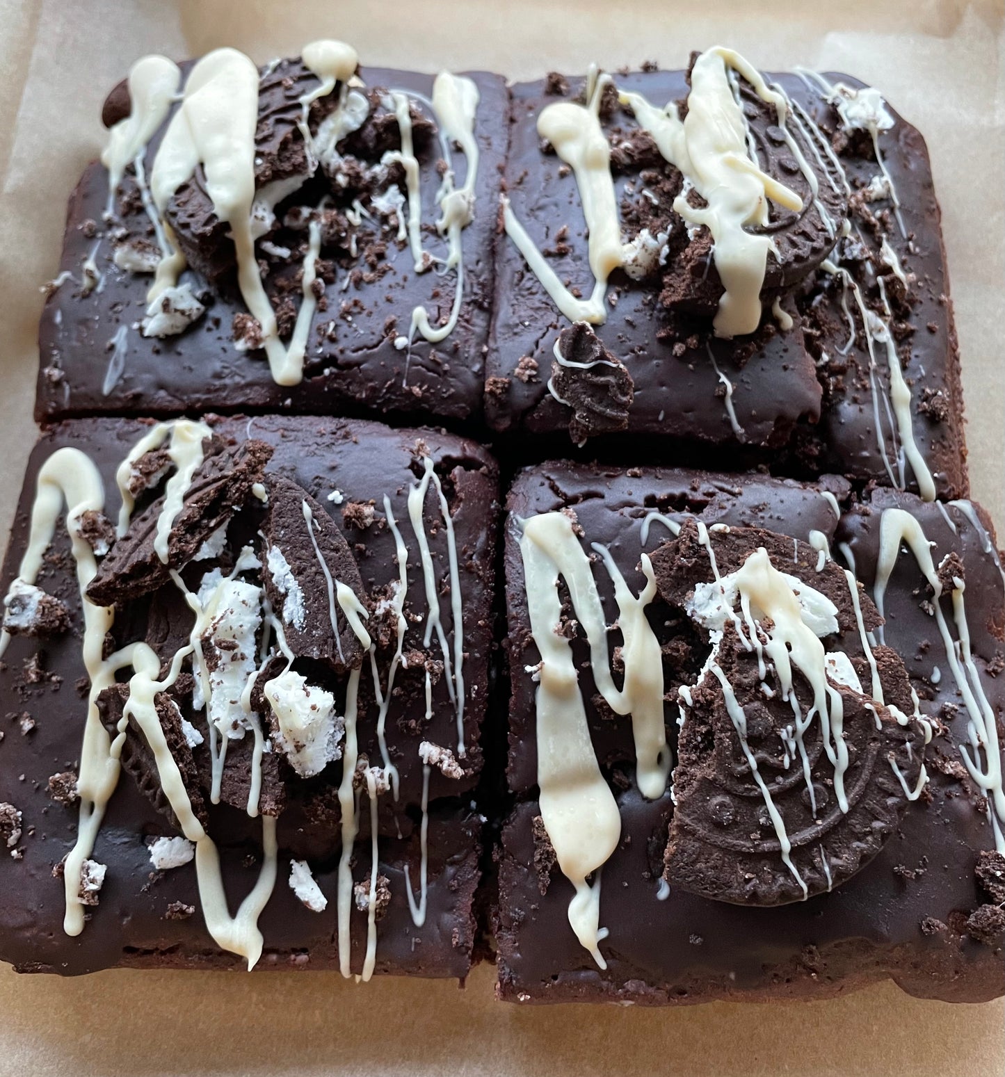Chocolate Oreo Brownies