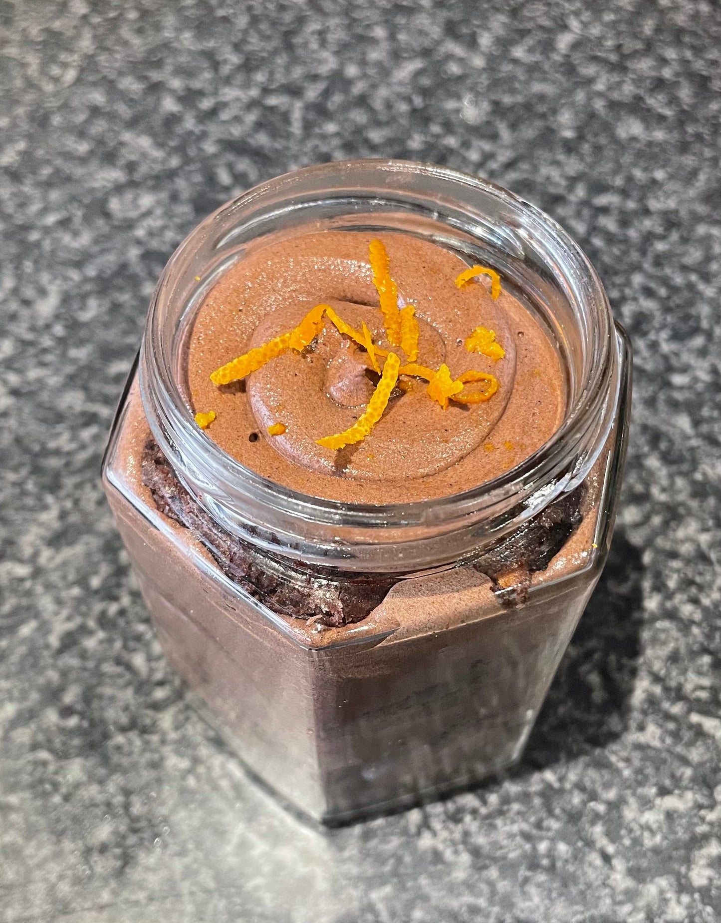 Vegan chocolate orange sponge Medium Cake Jars
